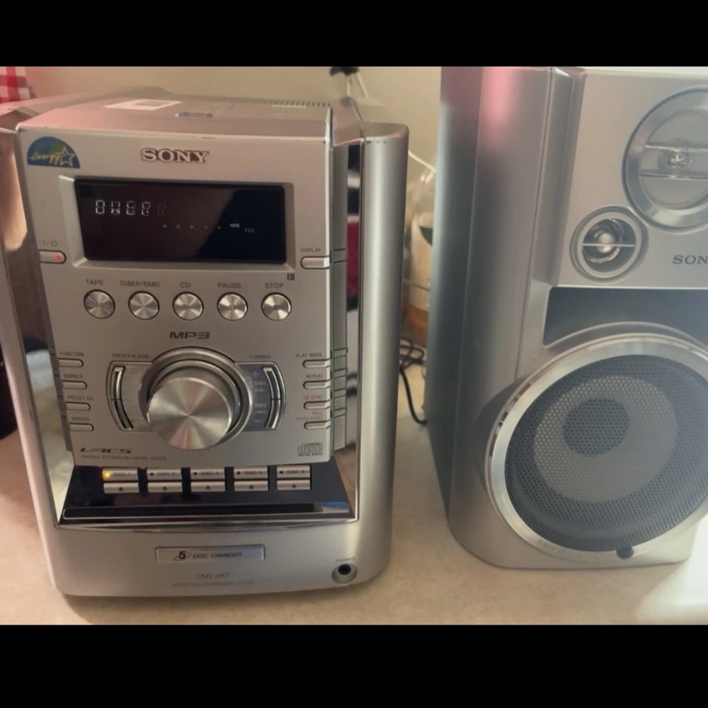 Sony HCD‑HP7 5‑Disc CD Receiver + 1 Speaker – Clean&works.